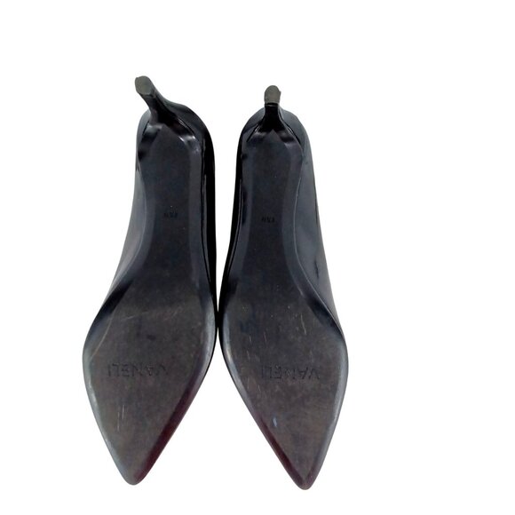 Vaneli Classic Black Patent Leather Pointed Kitten Heel Dress Pump Shoe Wm 8.5 N - Picture 8 of 8